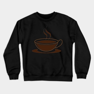 Coffee cup on the go Crewneck Sweatshirt